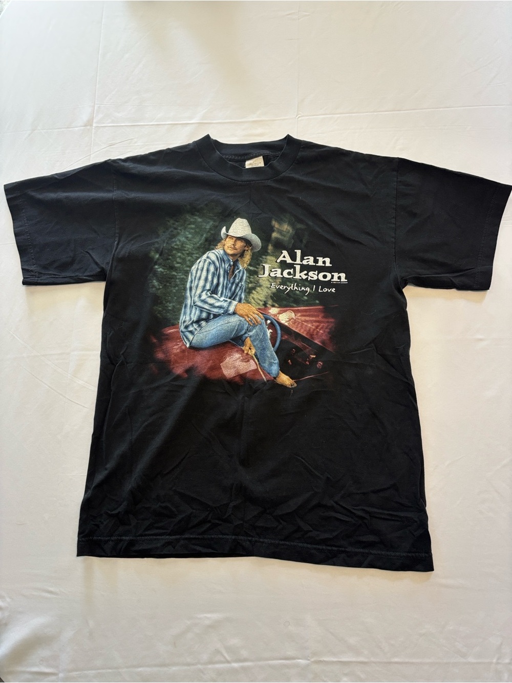 1996 Vintage Alan Jackson Everything I Love Country Music Cowboy Western Large